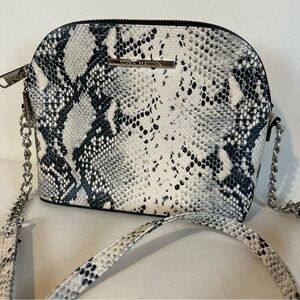 Steve Madden Snake Print Crossbody Bag Animal Print Bold Funky Fun Retro